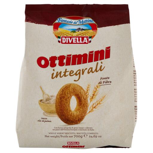 Biscotti ottimini integrali 700g Divella