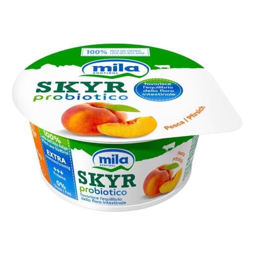 Skyr probiotico favorisce l'equilibrio della flora intestinale alla pesca 145g