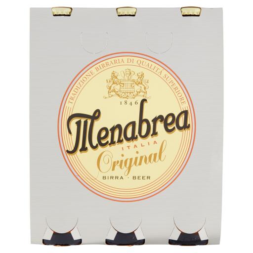 Birra Menabrea original 33clx3 bottiglia