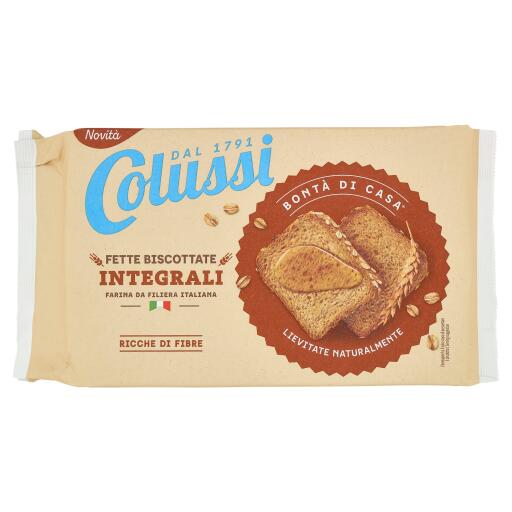 Fette biscottate integrale 320g Colussi