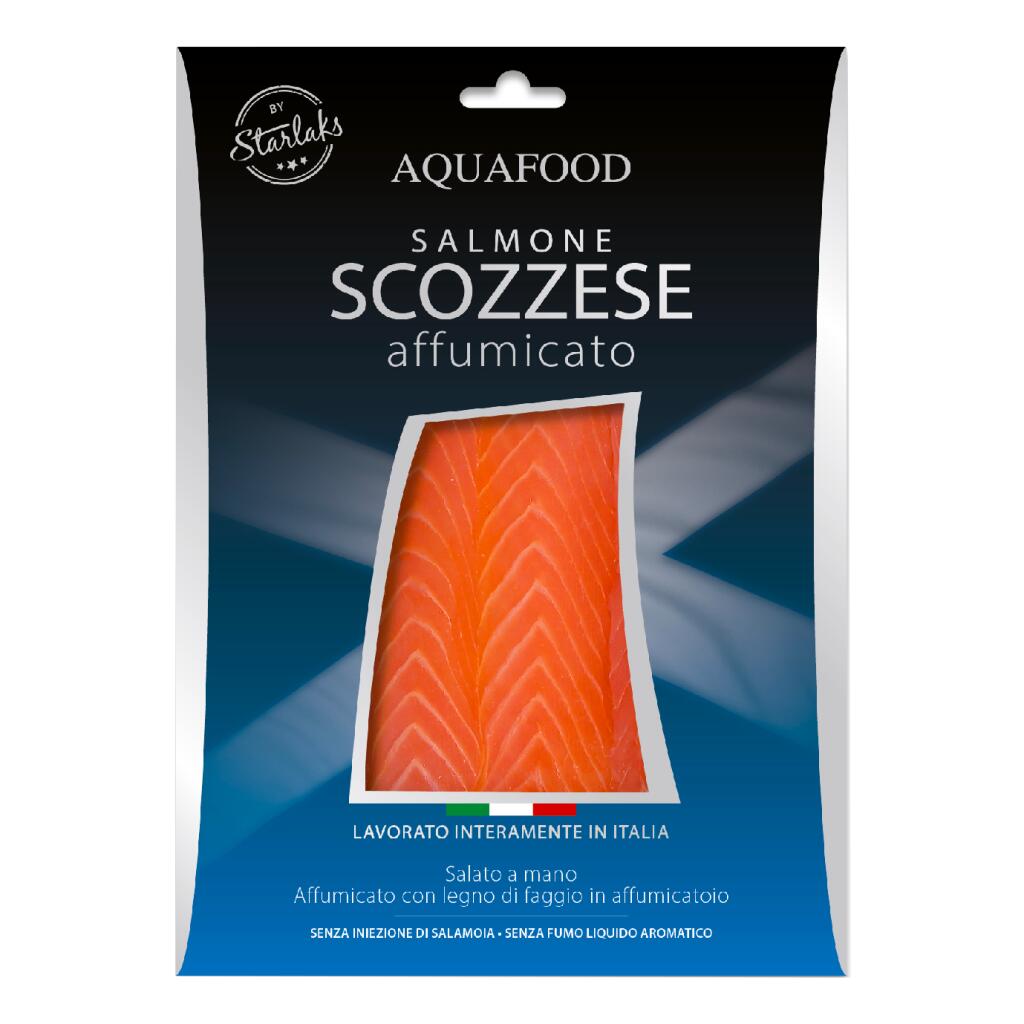 Salmone scozzese fetta lunga 50g Starlaks