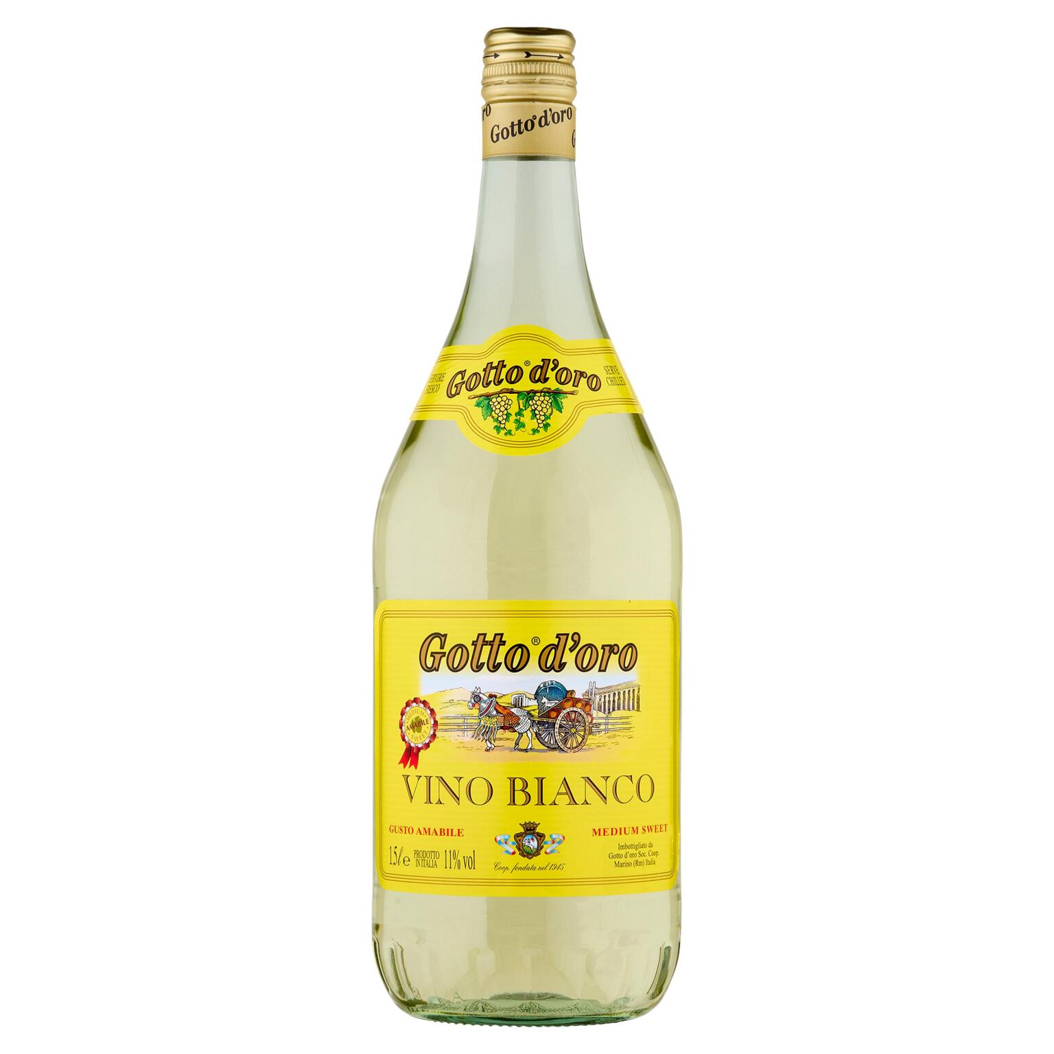 Vino Bianco Amabile 1,5l 11° Gotto d'Oro