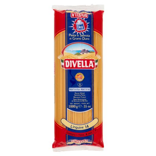 Linguine n°14 pasta di semola di grano duro 1Kg Divella