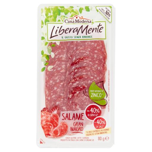 Salame gran magro 80g Liberamente senza glutine
