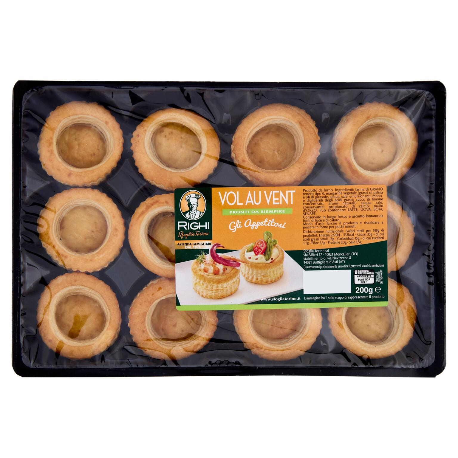 Vol au vent da farcire 12 pezzi 200g