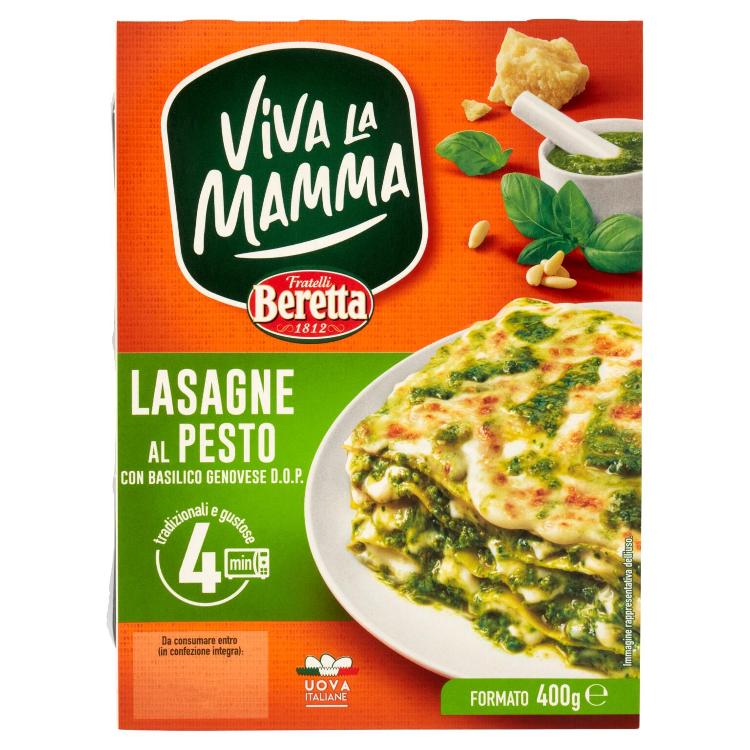 Lasagne al pesto 400g Viva la mamma