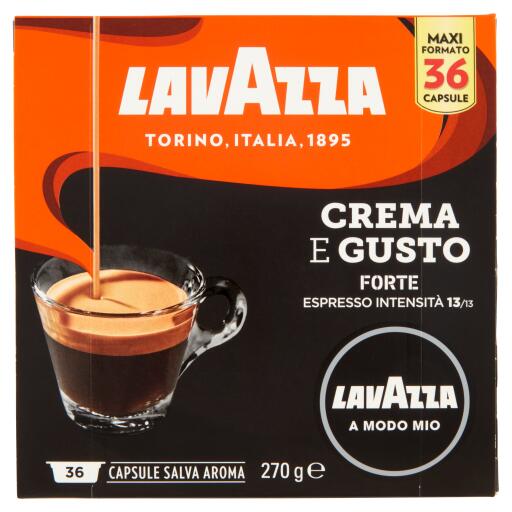 Capsule A Modo Mio Crema&Gusto Forte confezione da36Capsule Lavazza