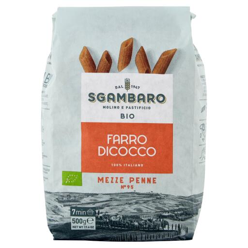 Mezze penne rigate al farro Bio 500g