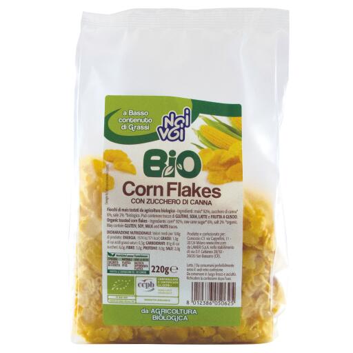 Corn Flakes con zucchero di canna 220g Noi&Voi