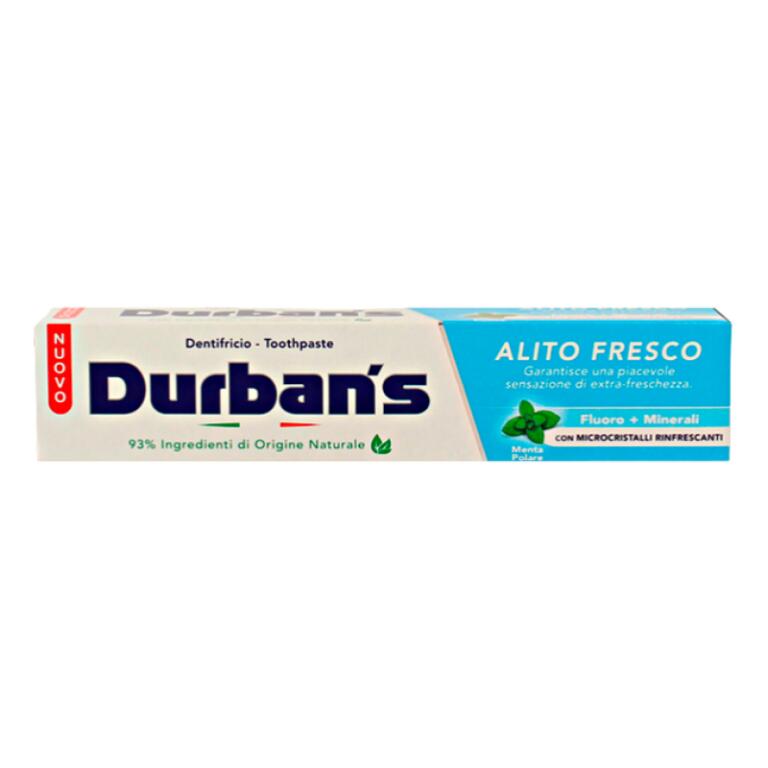 Dentifricio alito fresco protegge dalle carie e rinfresca il sorriso gel menta polare 75ml Durban'S