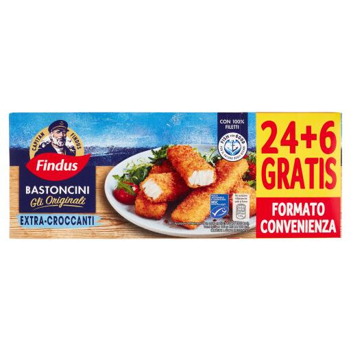24+6 Gratis Bastoncini 750g Findus
