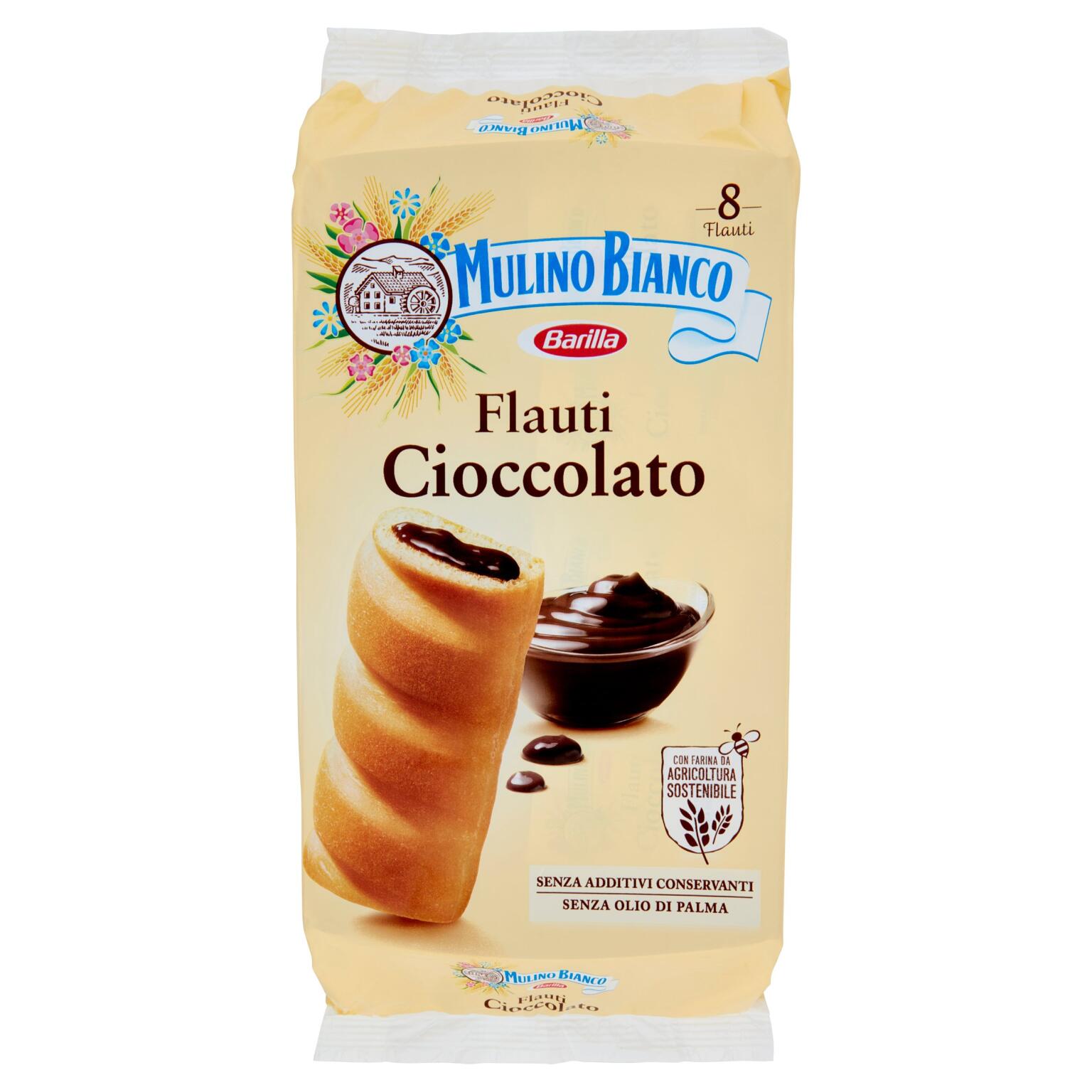 Flauti cioccolato 8 pezzi 280g Mulino Bianco Barilla