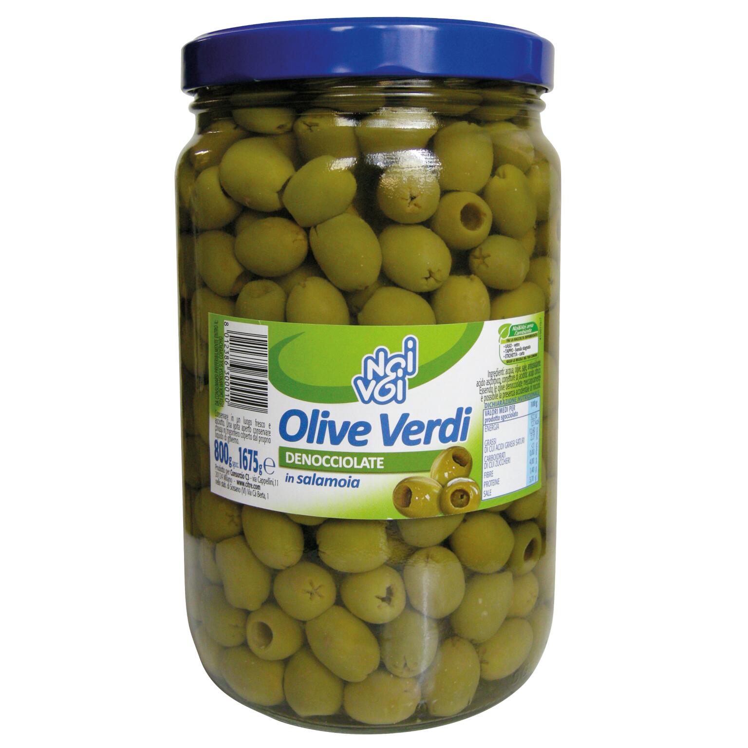 Olive verdi denocciolate 1.65Kg Noi&Voi