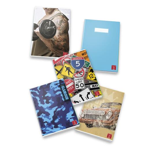 Quaderno maxi ragazzi righe IR 40 fogli 80g 5 pezzi Pigna colori assortiti