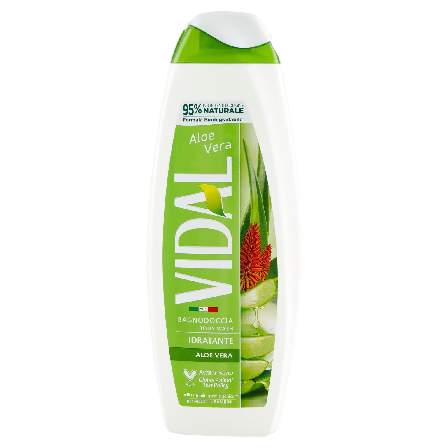 Bagnodoccia Idratante Aloe Vera 500ml Vidal