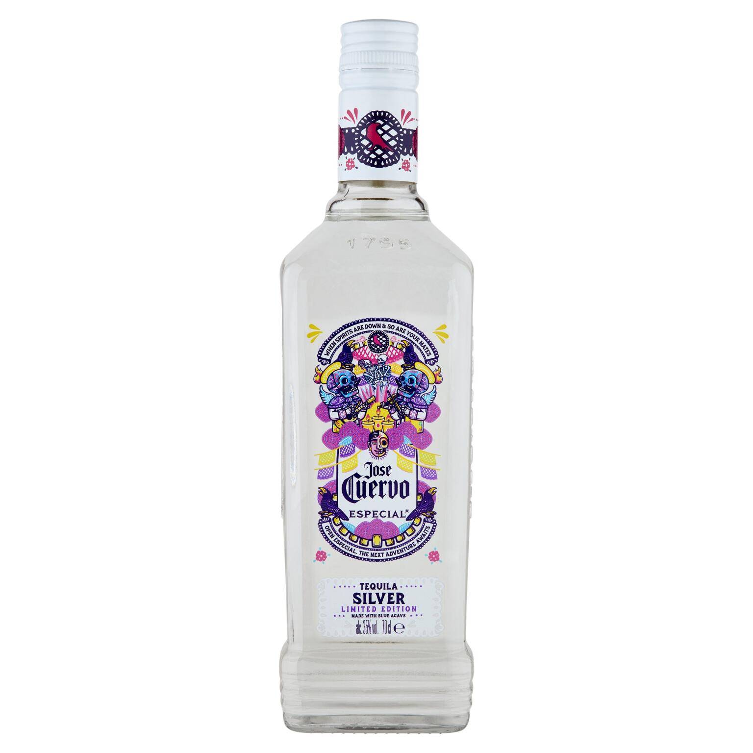 Tequila Jose Cuervo silver, 35°, 70 cl
