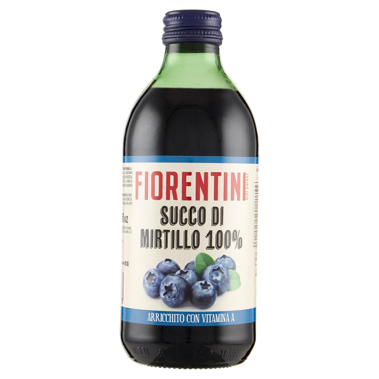 Succo di mirtillo al 100% 330ml Fiorentini