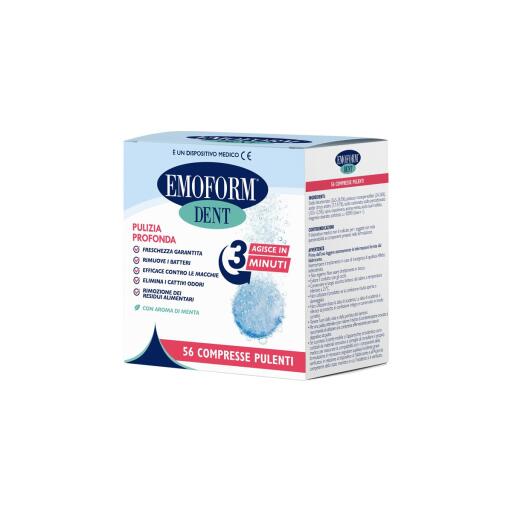 Compresse effervescenti per dentiere da 56pz Emoform