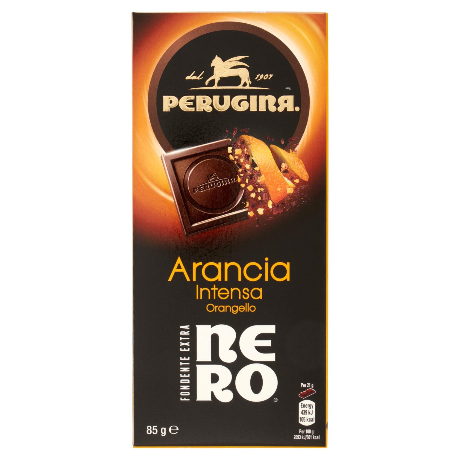 Cioccolato tavoletta fondente nero e arancia 85 g Perugina