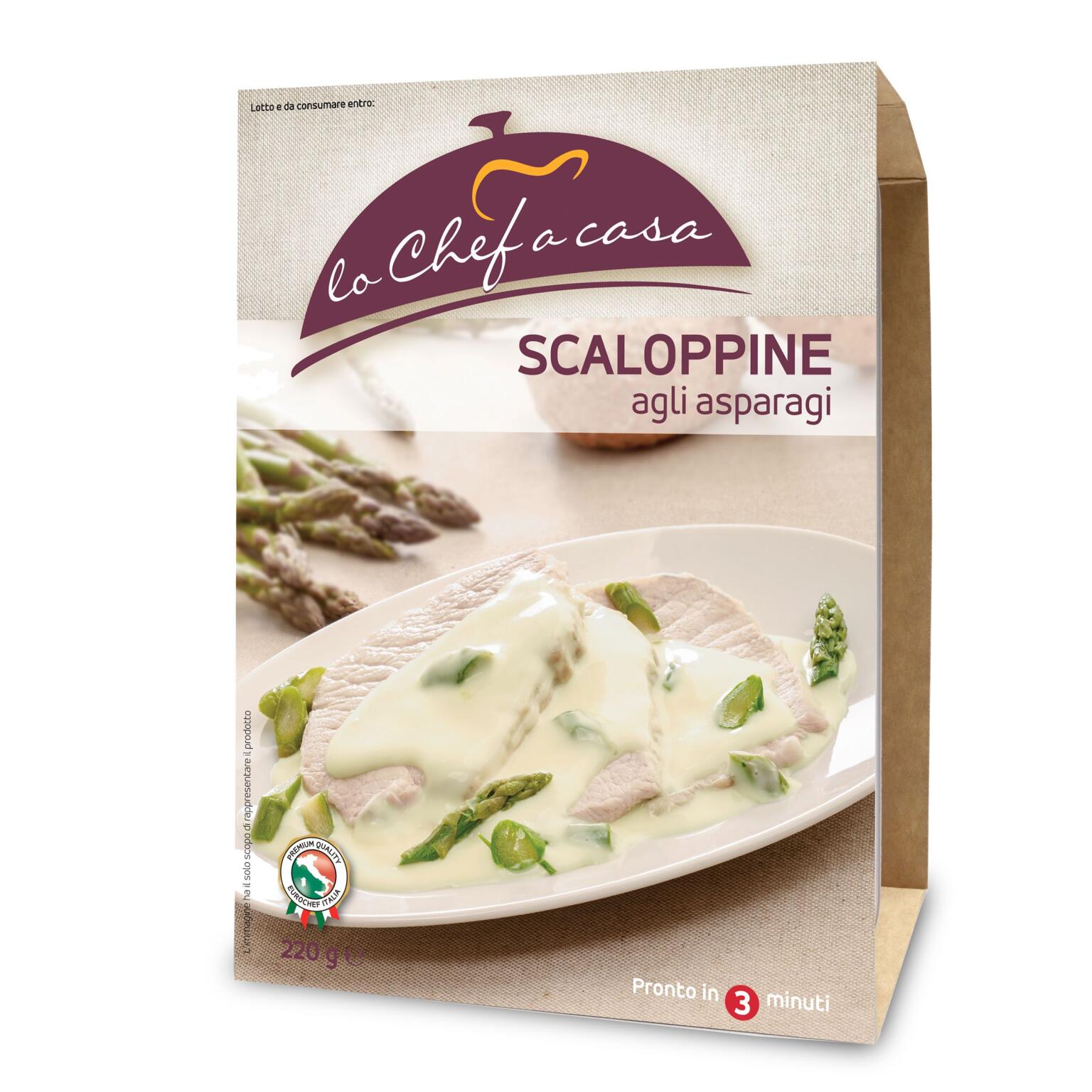 Scaloppine agli asparagi 220g Eurochef