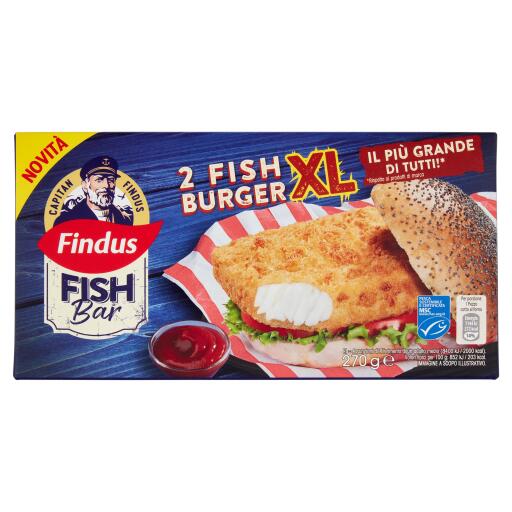 2 Fish burger xl da 270g Findus