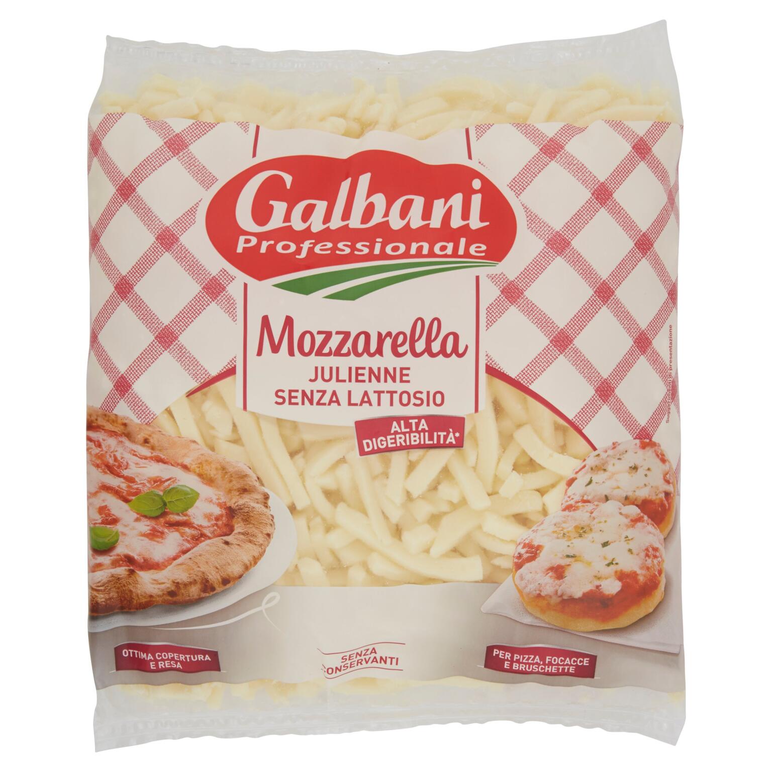 Mozzarella Julienne Senza Lattosio sacco 1kg Galbani