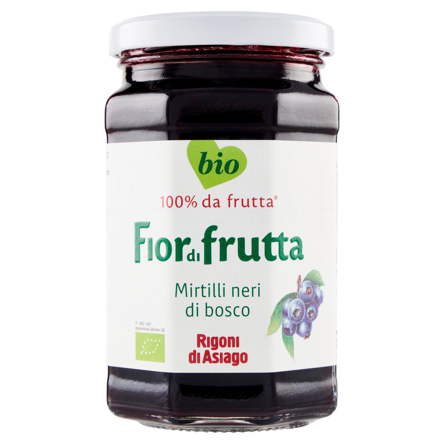 Fiordifrutta bio mirtilli neri 330g Rigoni di Asiago