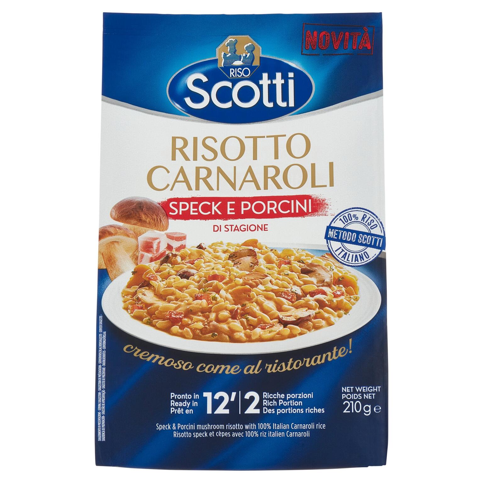 Risotto Carnaroli Speck e Porcini 210g Scotti