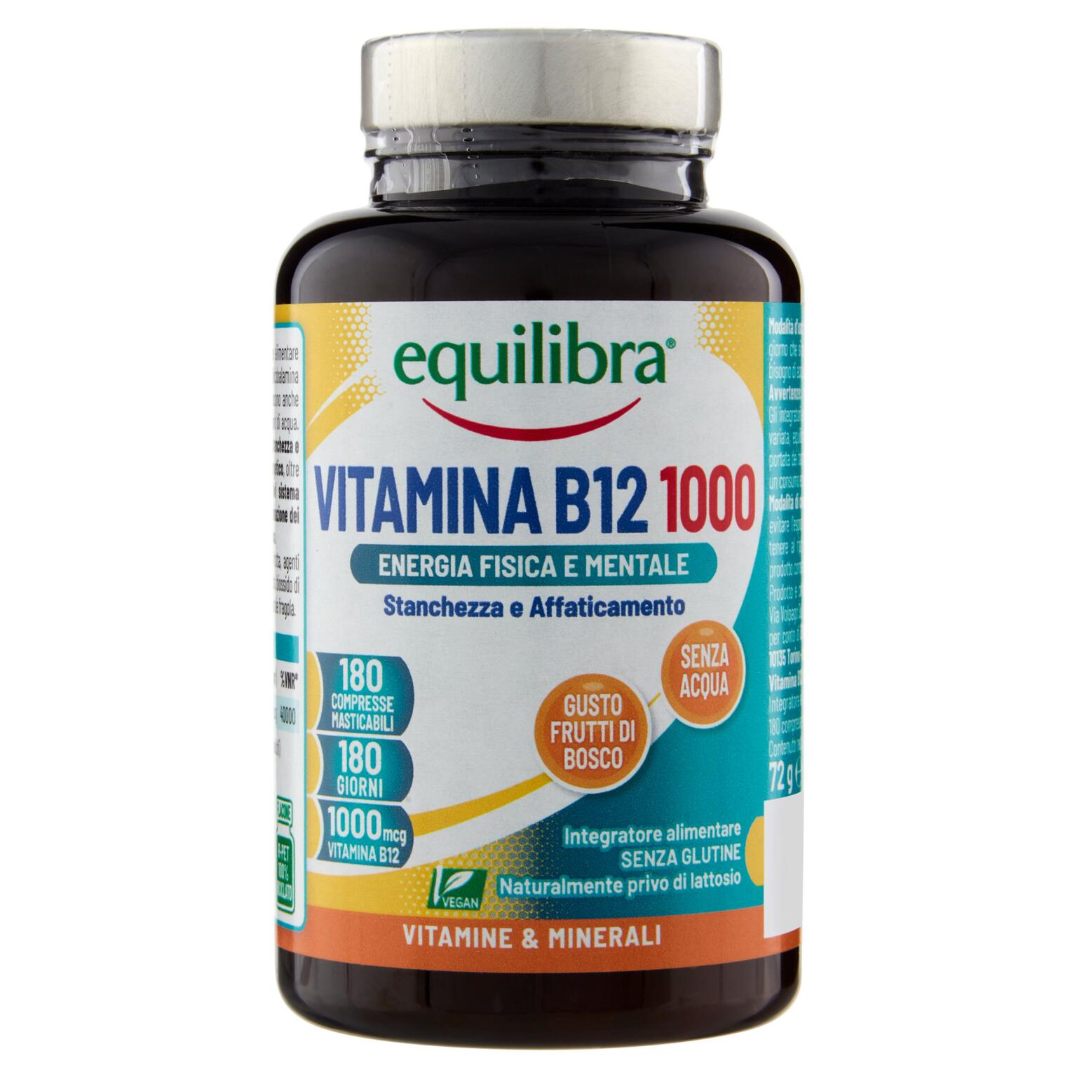 Vitamina B12 1000 180 compresse masticabili Equilibra