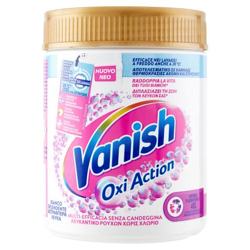 Smacchiatore bianco in polvere 500g Vanish
