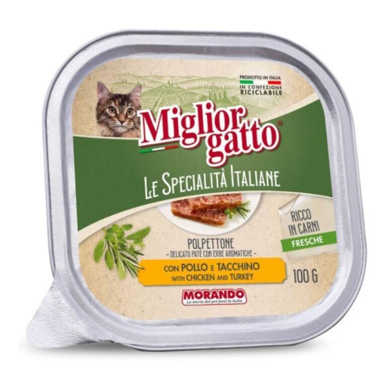 Migliorgatto Patè Pollo/Tacchino 100g Specialità Italiane