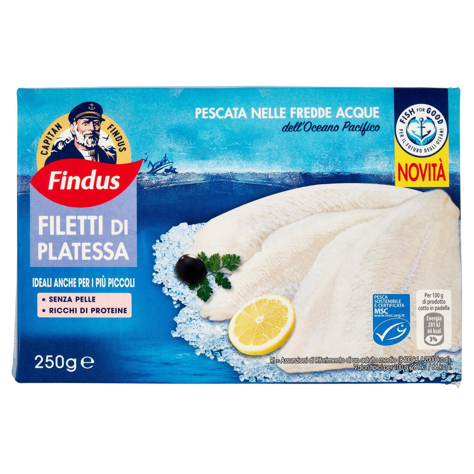 Filetti di Platessa del Pacifico 250g Findus