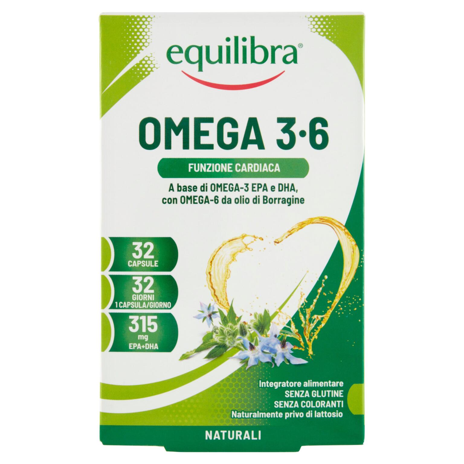 Omega 3-6 32 compresse 38,4g Equilibra