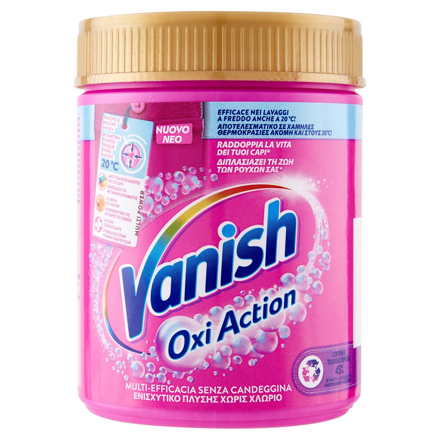 Smacchiatore rosa in polvere 500g Vanish