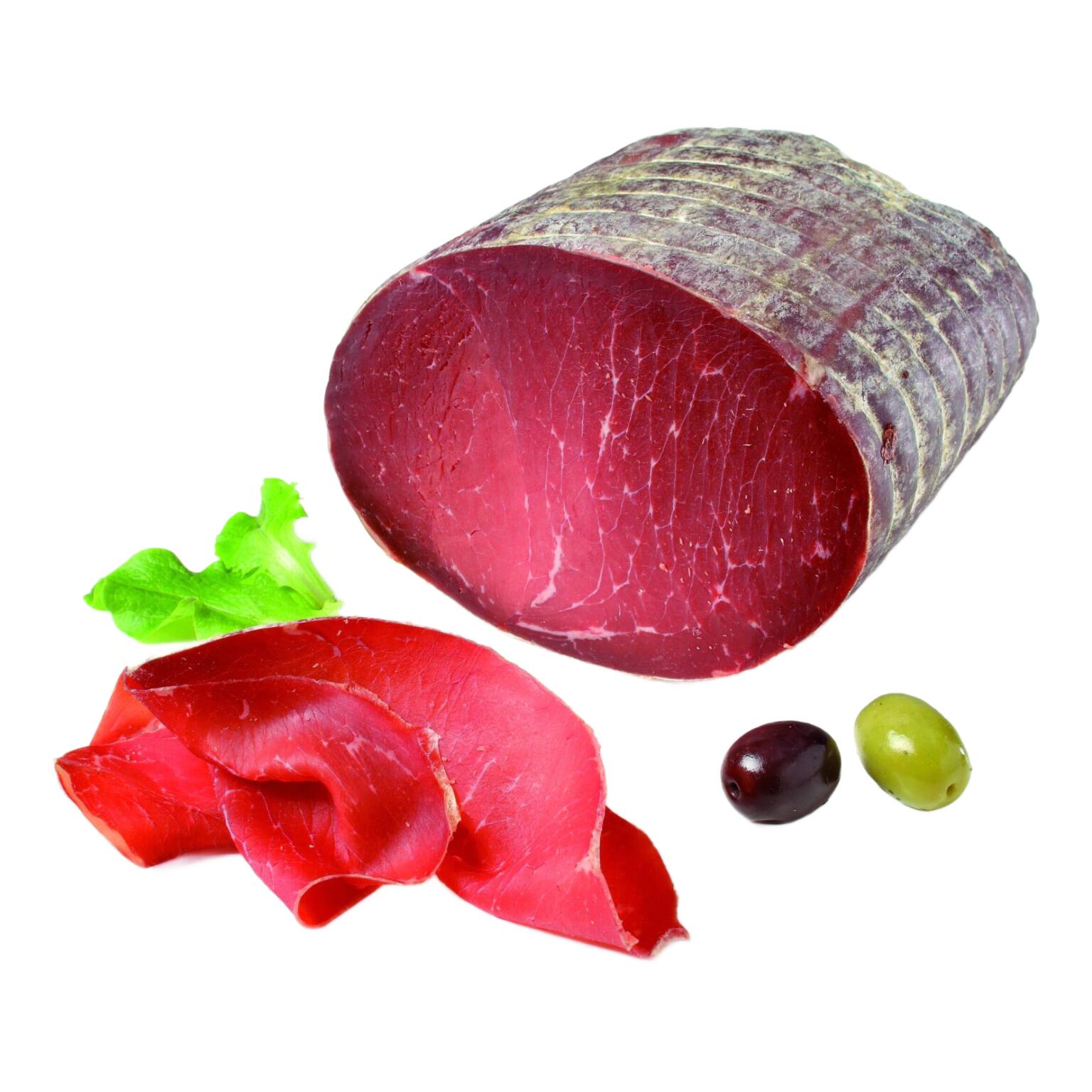 Bresaola della Valtellina di Punta d'anca, lavorazione "Storica" intera Bordoni