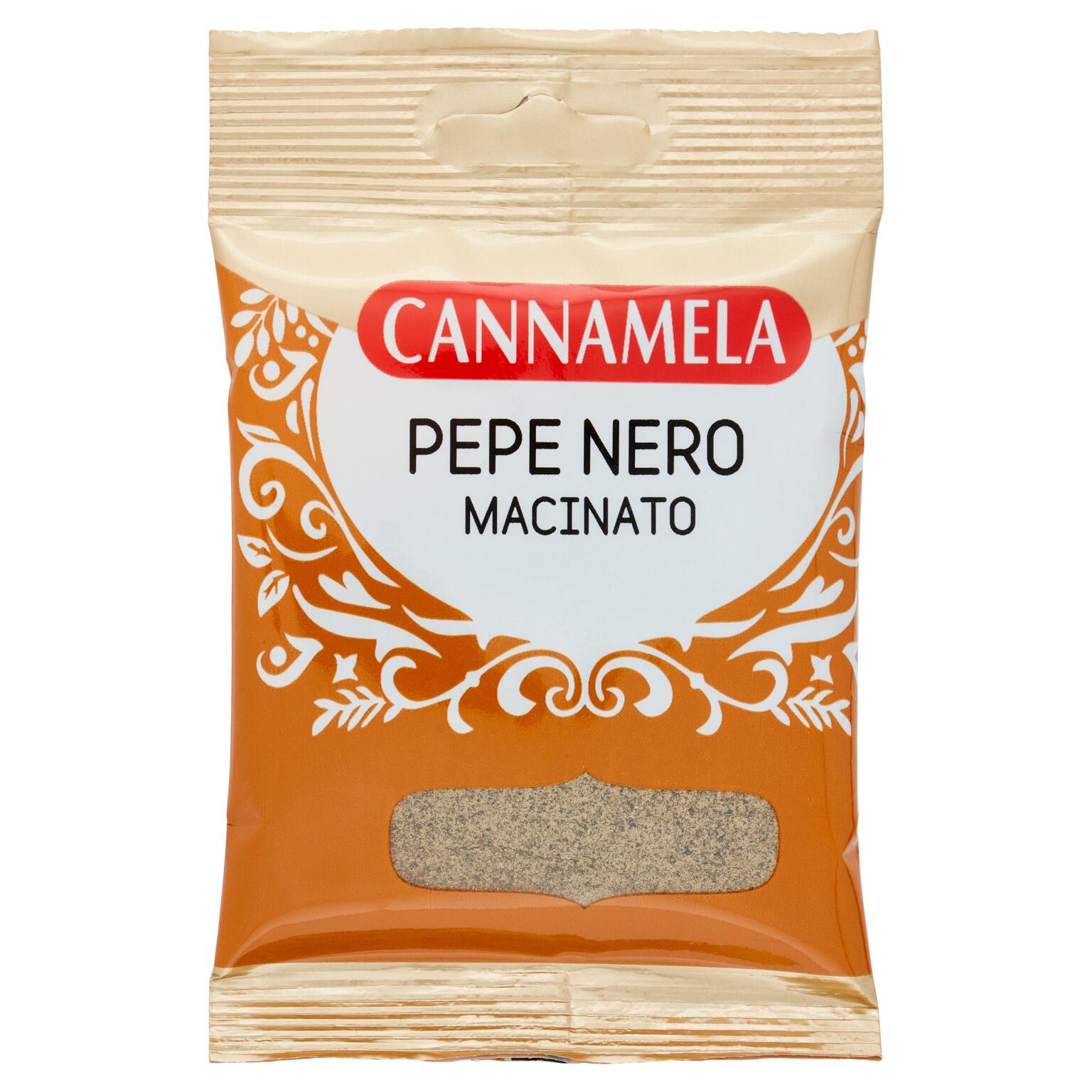Pepe nero macinato busta 40g Cannamela