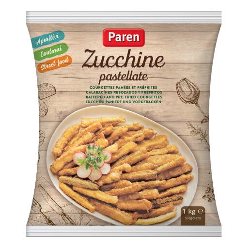 Zucchine pastellate stick 1kg Paren