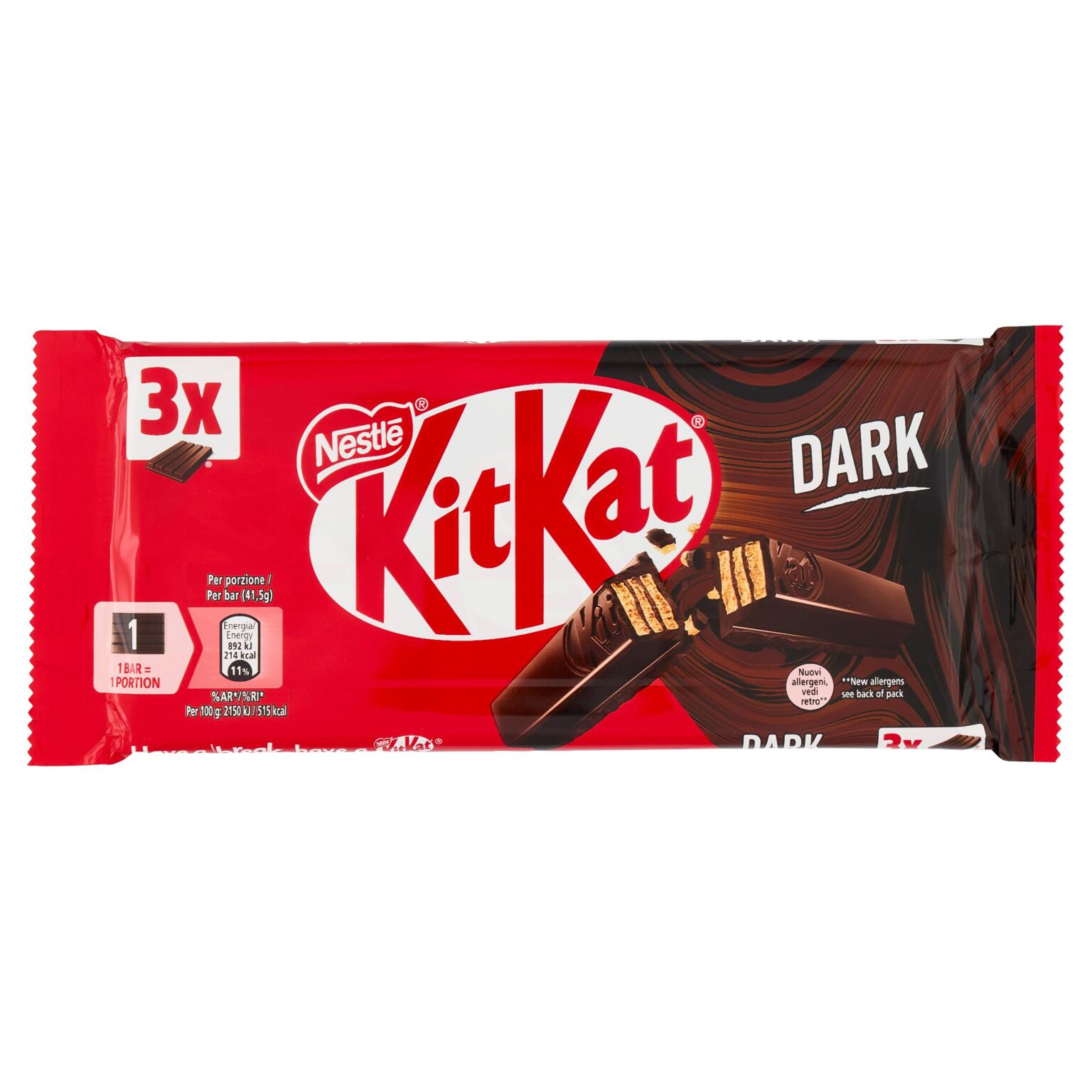 Kit Kat dark 70% trio 3x41,5 Nestlè