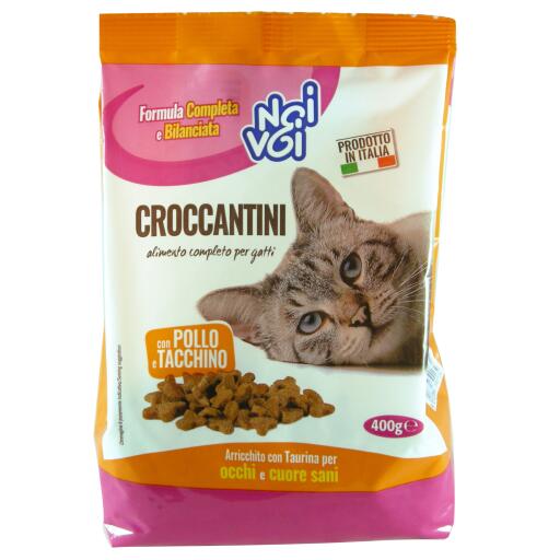 Croccantini Pollo e tacchino per gatto 400g Noi&Voi