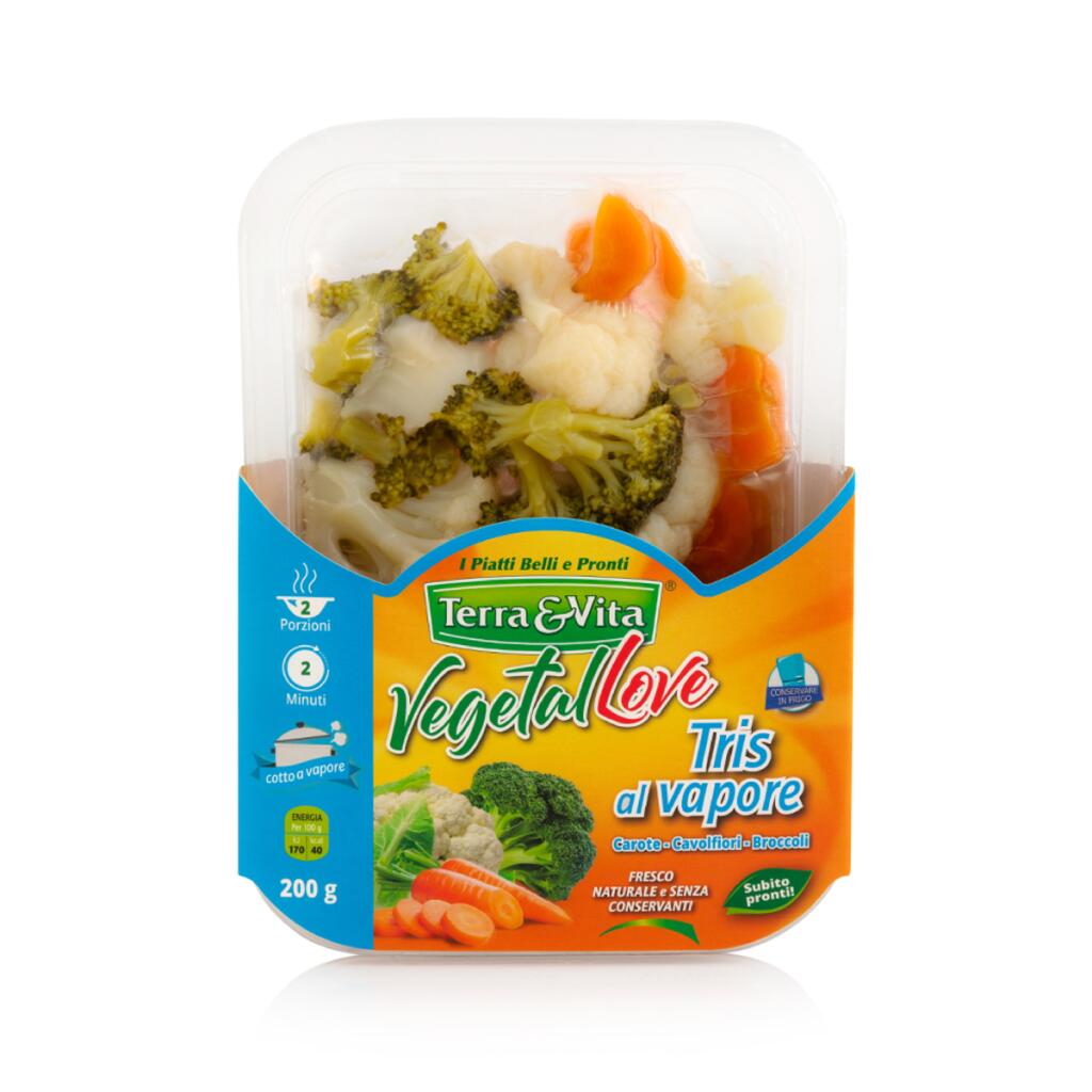 Tris di verdure fresche al vapore 200g Terra&Vita