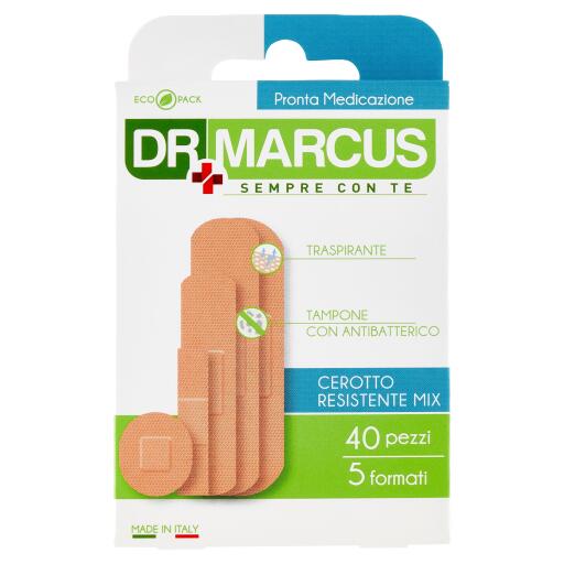 Cerotti resistente mix traspirante 5 formati 40 pezzi Dr Marcus