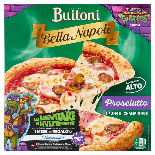 Pizza Bella Napoli prosciutto e funghi da 375g Buitoni