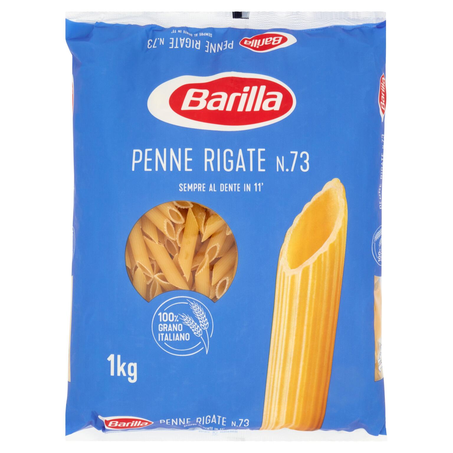 Penne Rigate pasta di semola di grano duro 1Kg n°73 Barilla