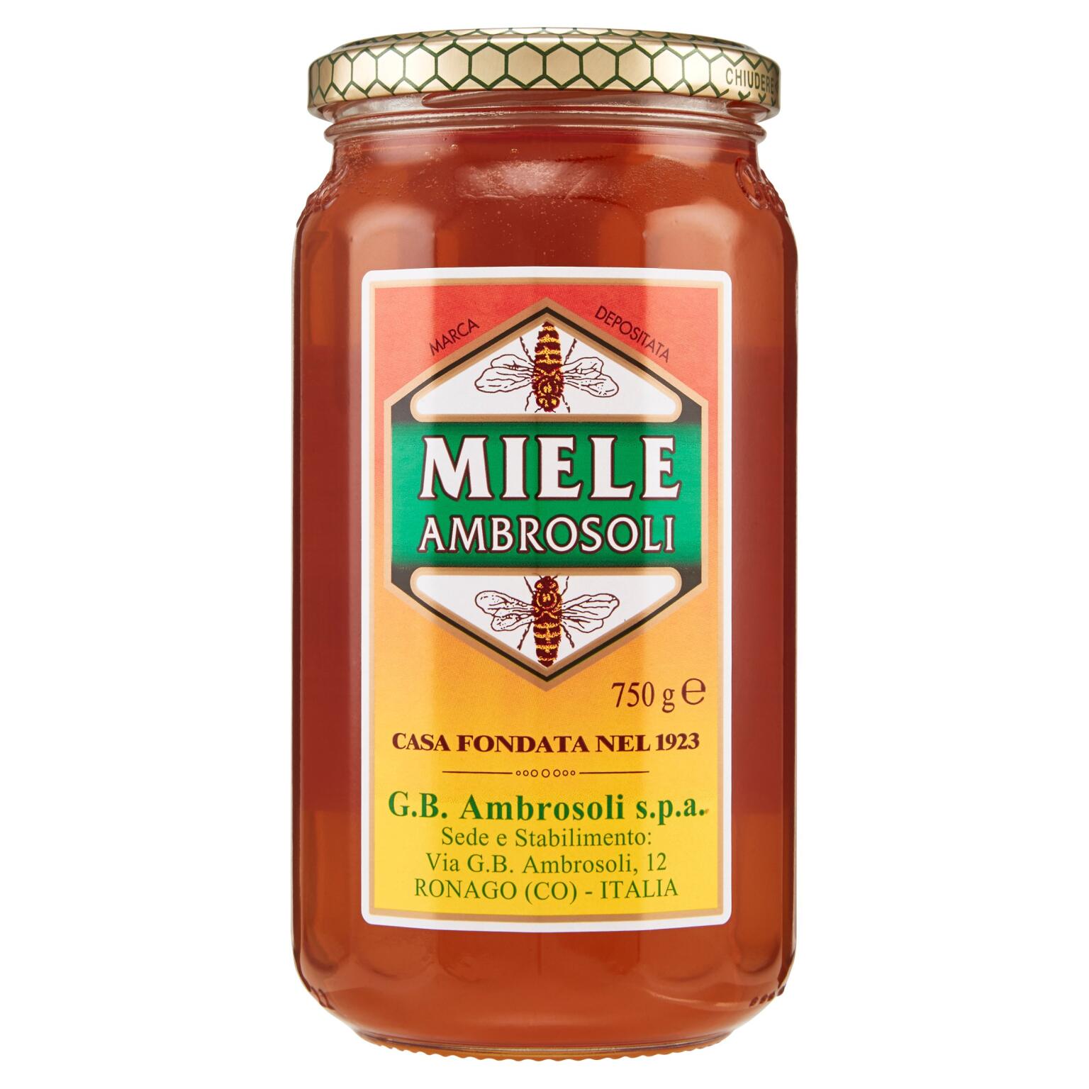 Miele Millefiori 750g vaso Ambrosoli