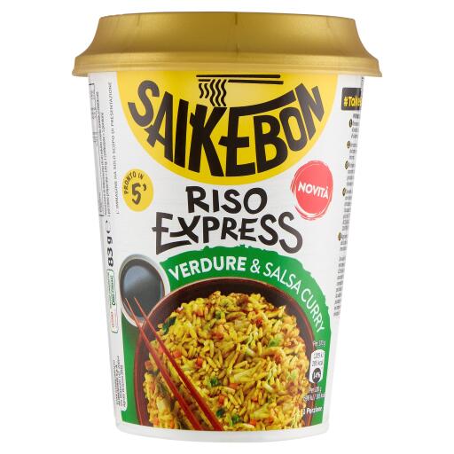 Saikebon riso con verdure e salsa curry da 83g