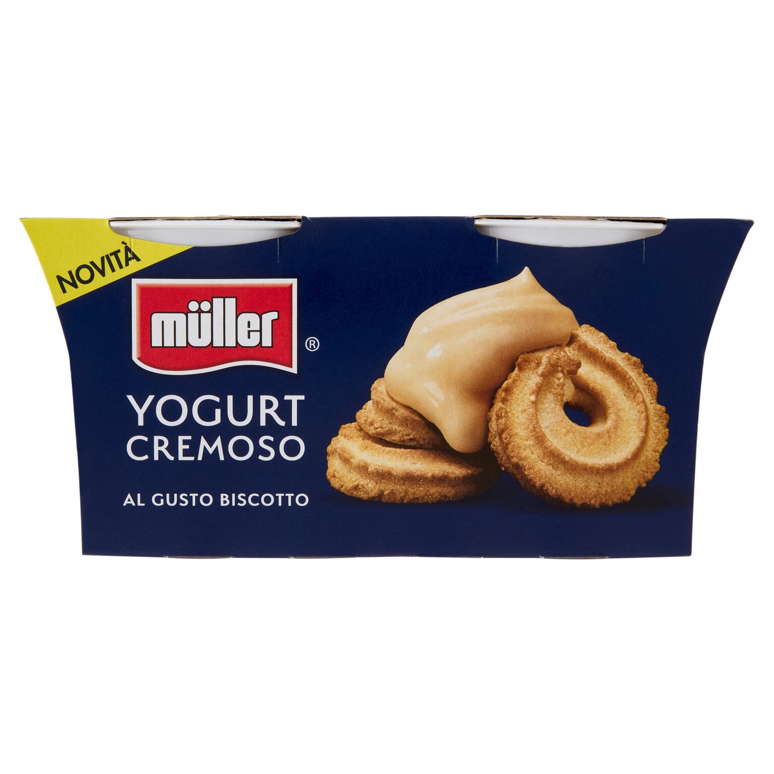 Yogurt cremoso biscotto 125gx2 Muller