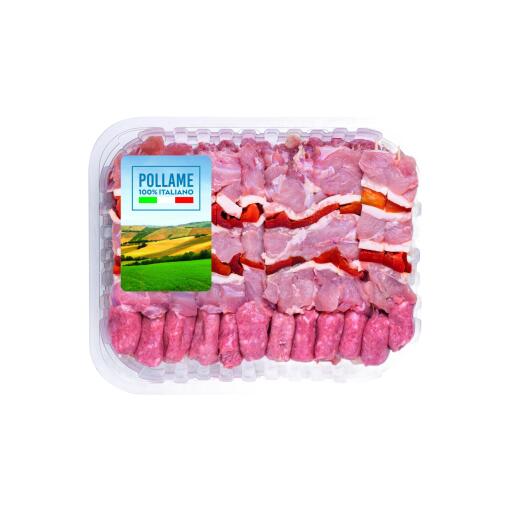 Spiedissimo di pollo, tacchino e suino