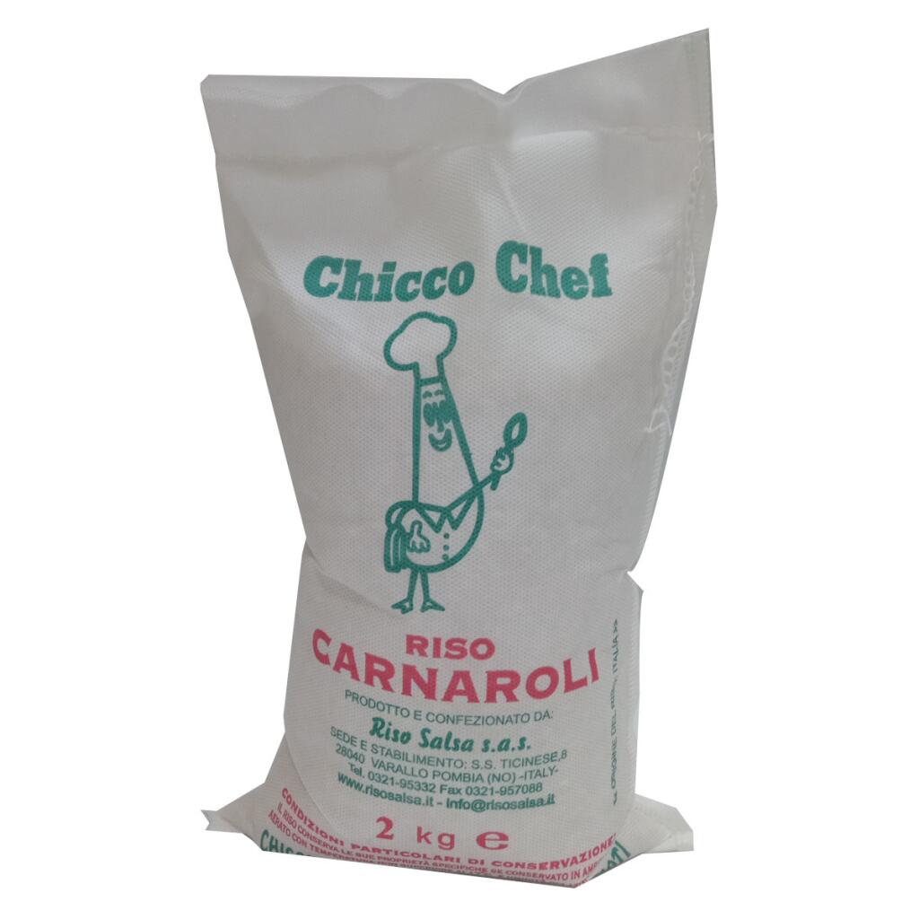 Riso Carnaroli sacco tela 2kg Chicco Chef