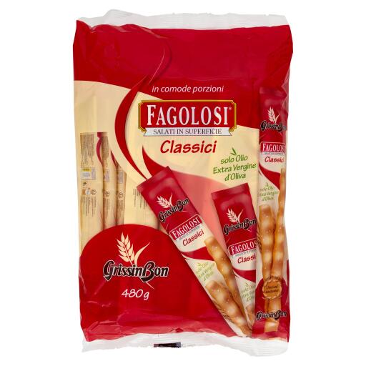 Fagolosi gusto classico salati in superficie 480g Grissin Bon