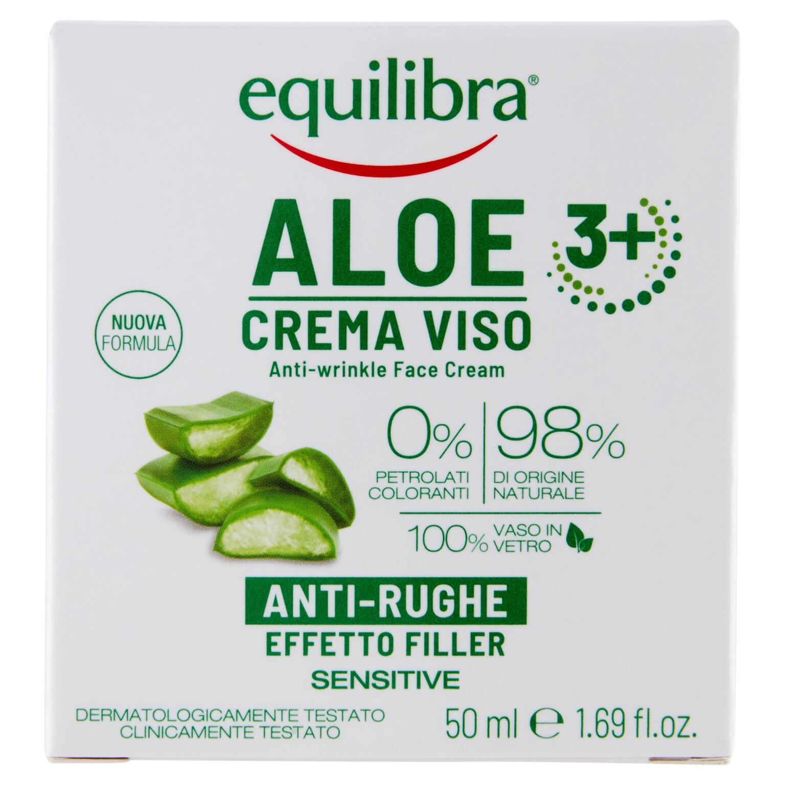 Crema viso antirughe 50ml aloe ialuronica Equilibra